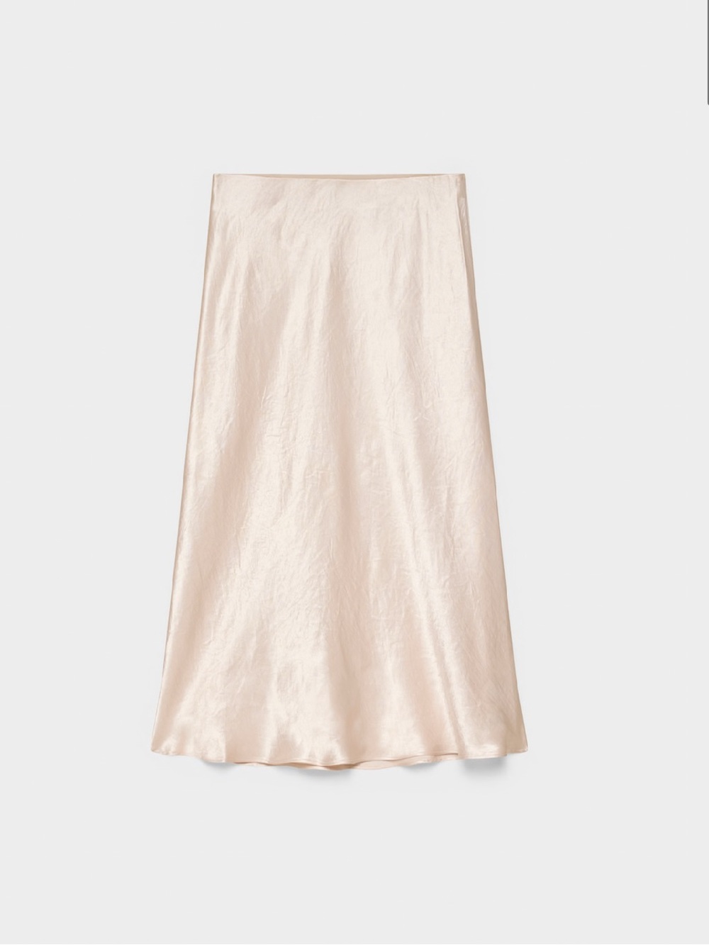 Aritzia Babaton Slip Satin Midi Skirt in Denude